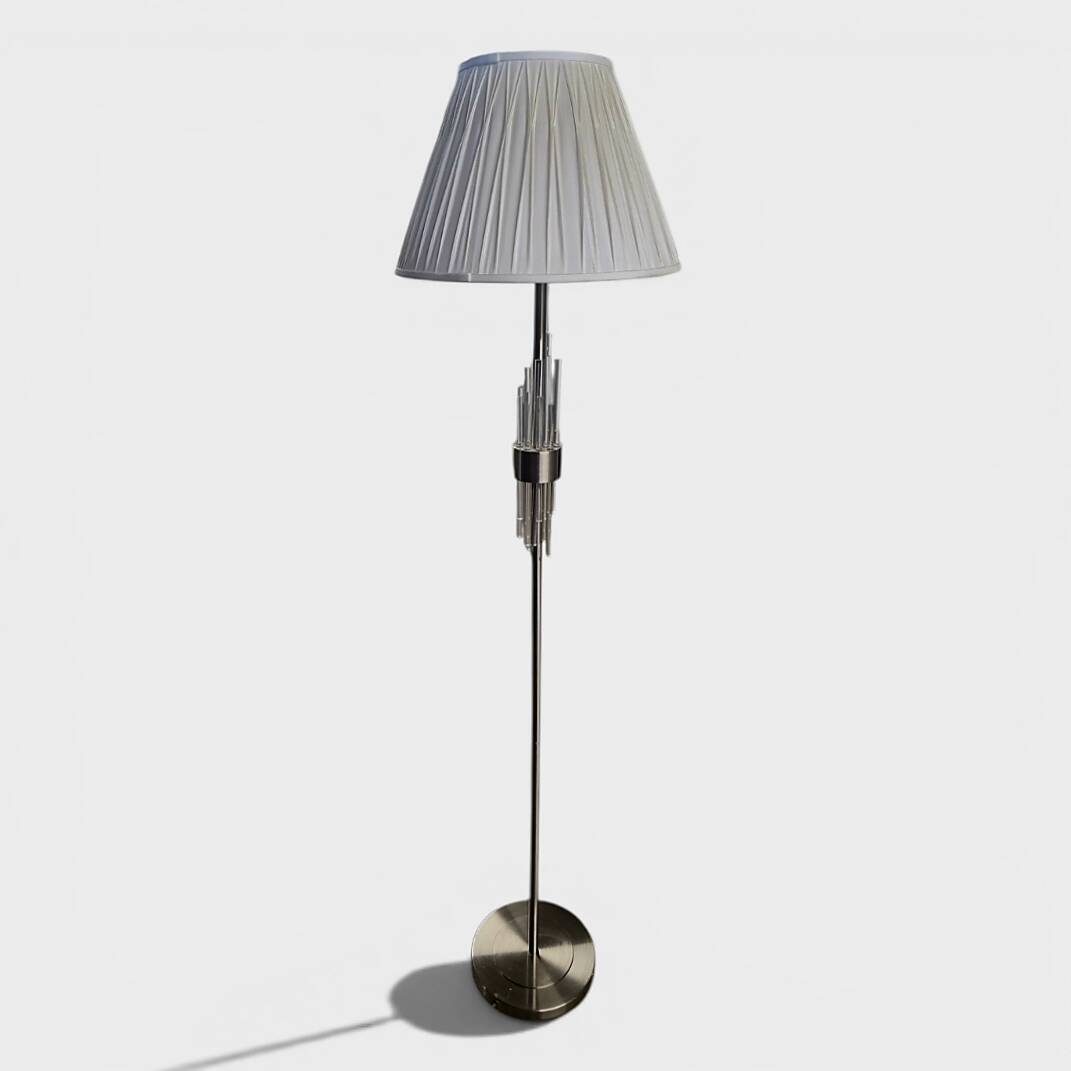 Luxury floor lamp in Eichholtz style – Brushed metal and glass tubes