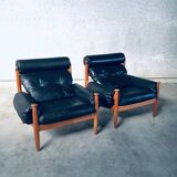 Scandinavian lounge chairs attributed to Eric Merthen for Ire Möbler, Sweden, 1960s, set of 2.