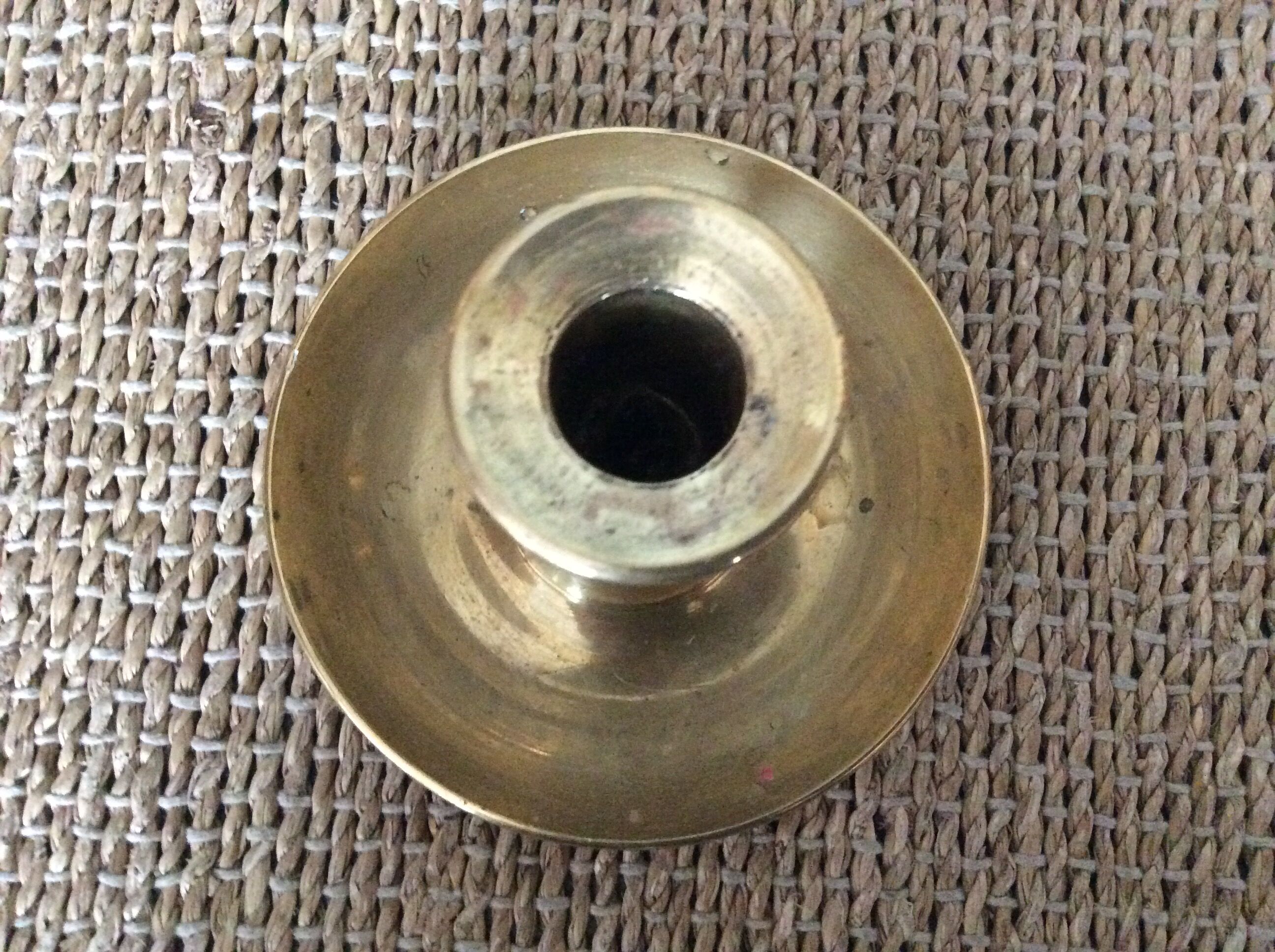 Copper candle holder