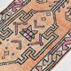 Tapis de couloir en laine naturelle, 3 x 11 pouces, saumon pastel et rose, 87 x 342 cm