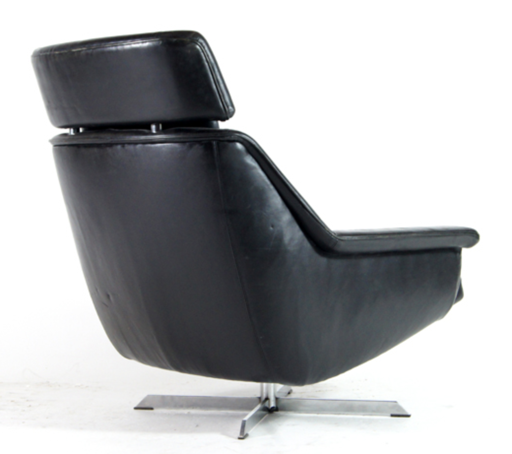 Danish retro Danish esa Werner Langenfeld leather 1970s egg
