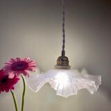 Vintage frosted glass lampshade pendant lamp