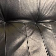 Chrome leather footrest in Danish design by Unico