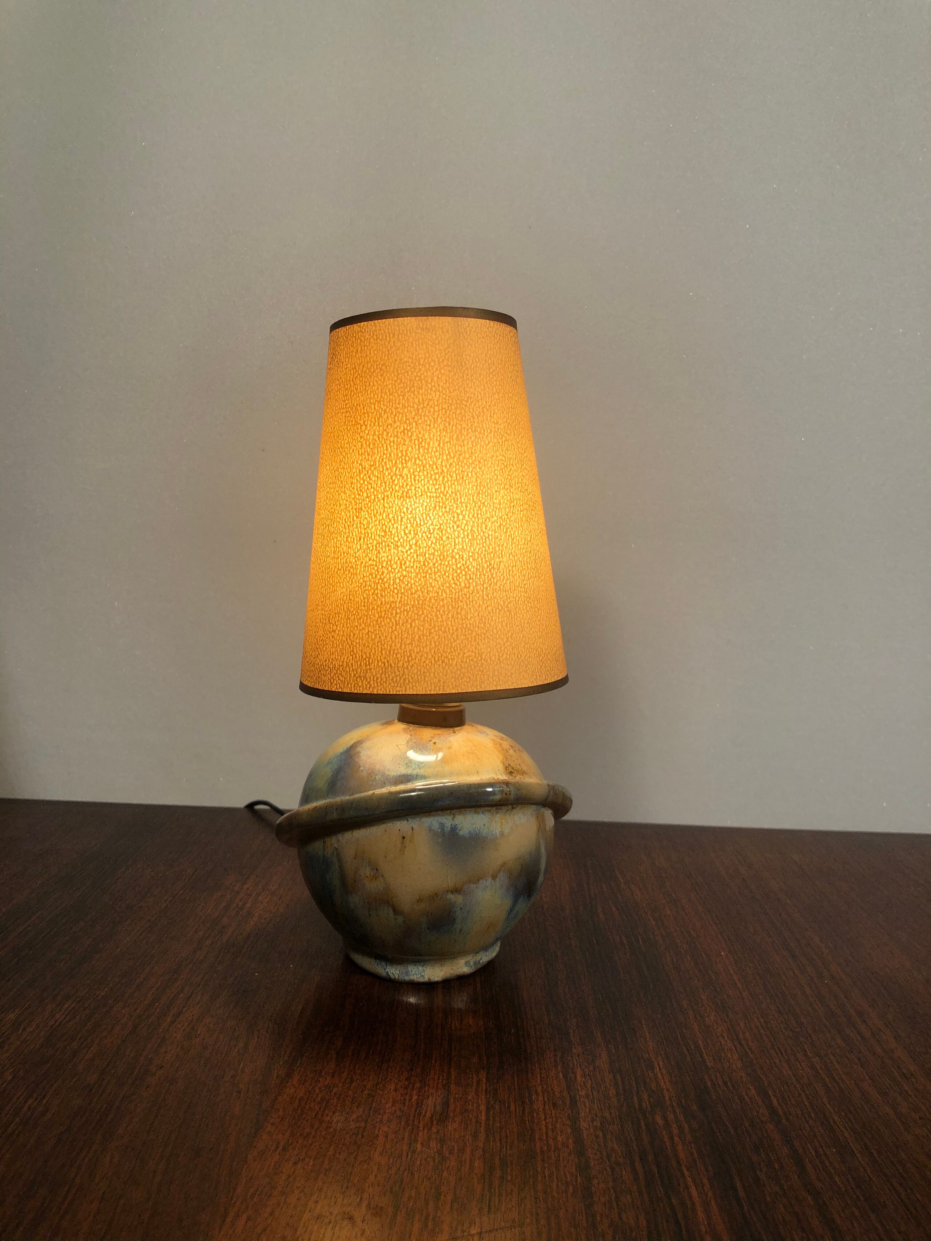 Art Deco lamp in ceramics 30/40