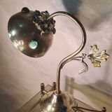 brass lamp with cabochons 1900 a20 electricity check h 34x27