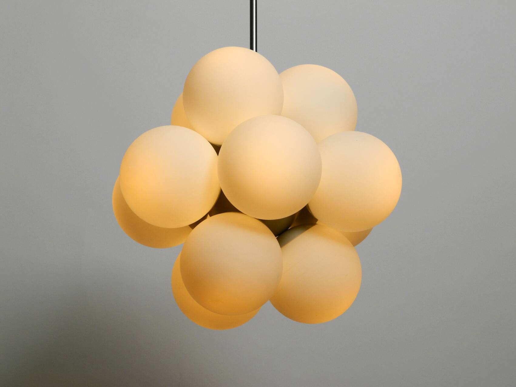 1960s Atomic Space Age Kaiser Leuchten metal ceiling lamp