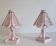 Paire de lampes de chevet cannage et bambou