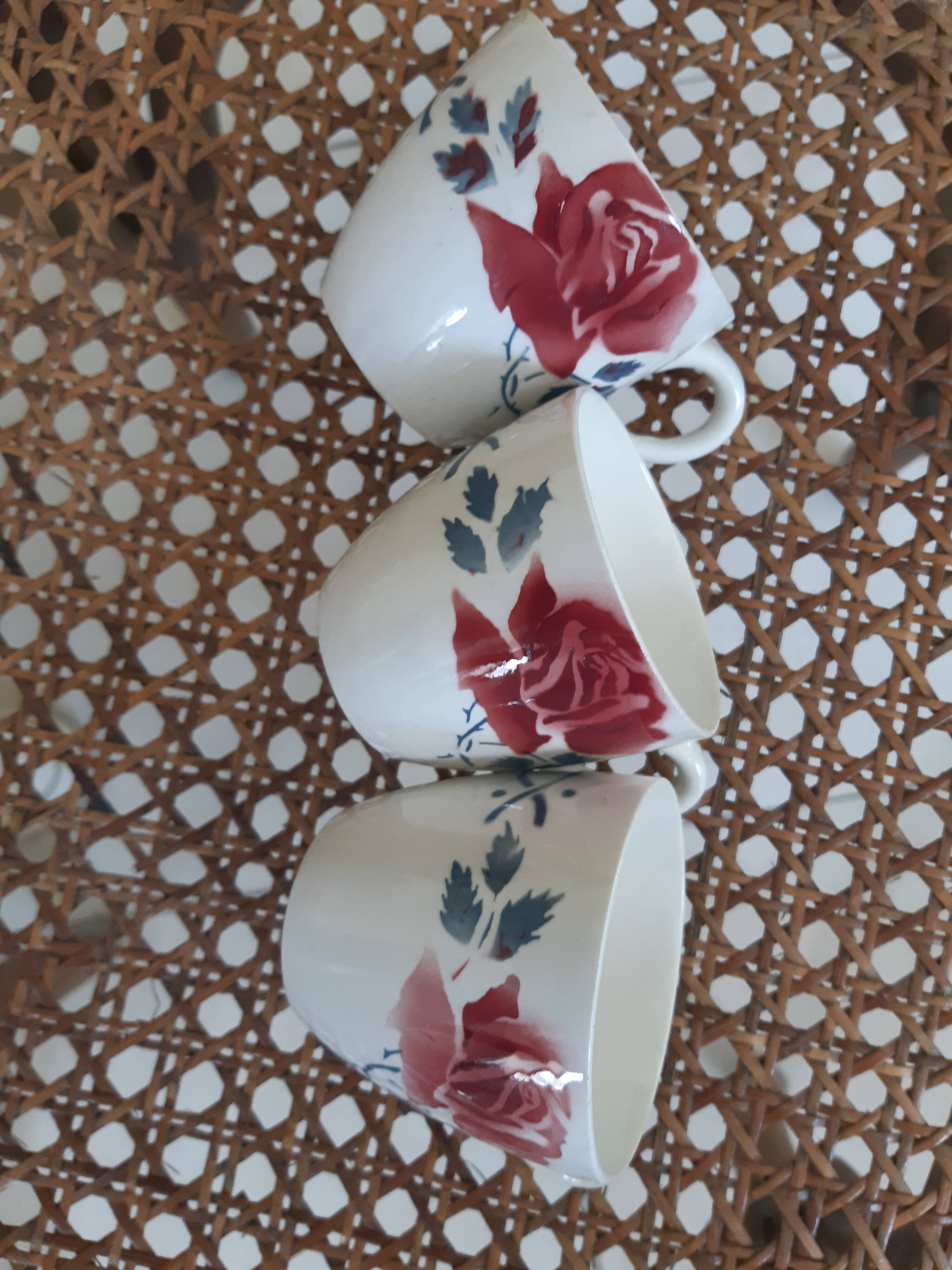 Digoin cups and creamer