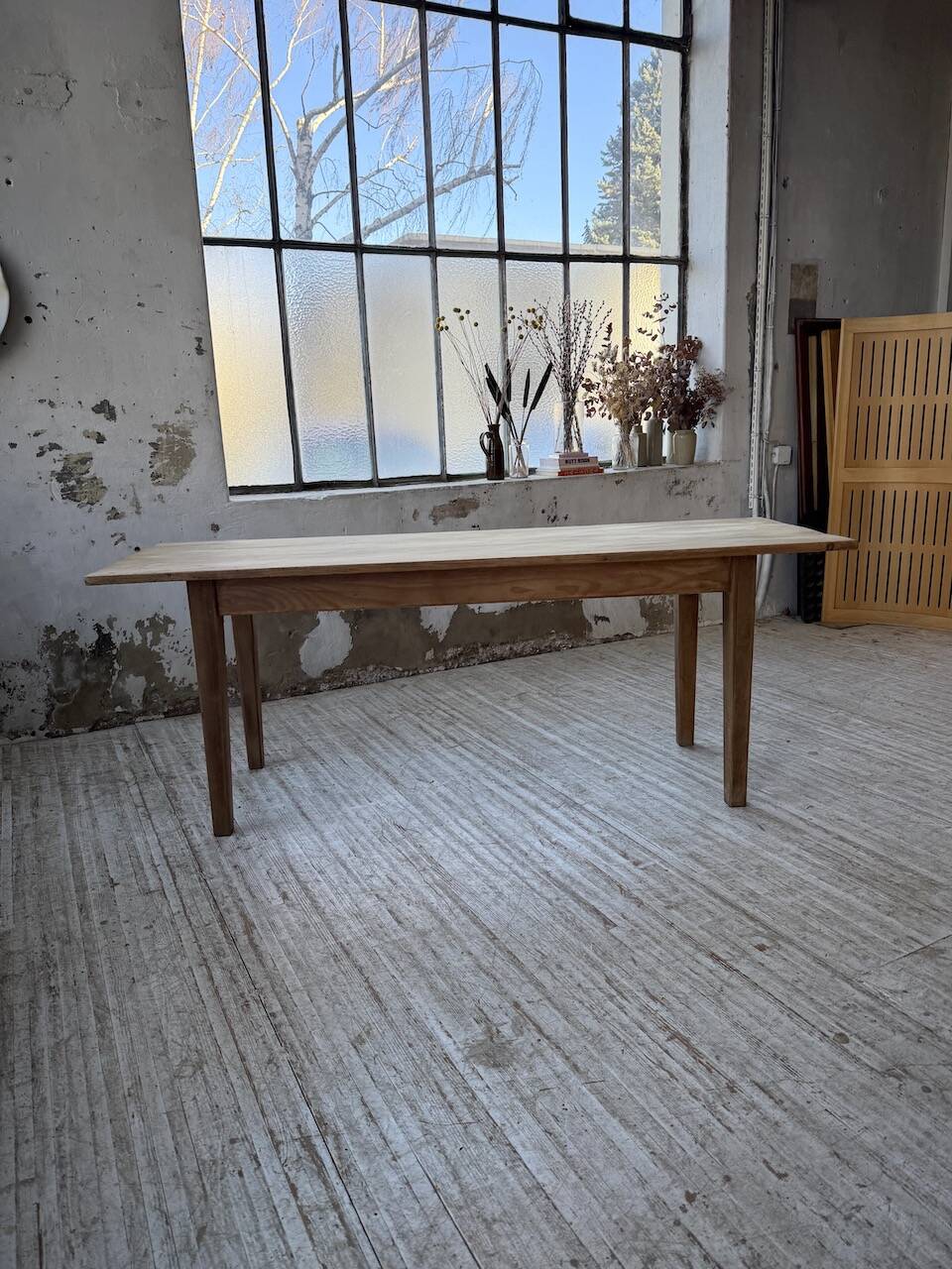 Pine and oak farmhouse table 2m