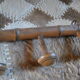 Patère 6 wooden crochet early XXeme