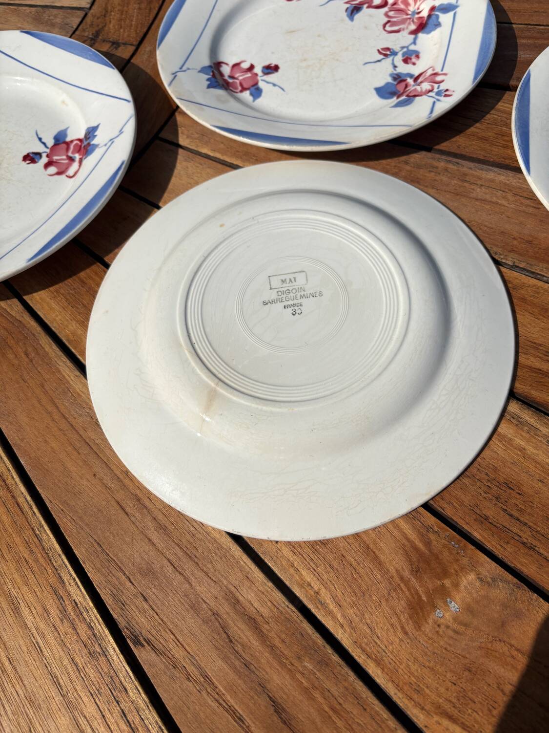 Digoin Sarreguemines plates