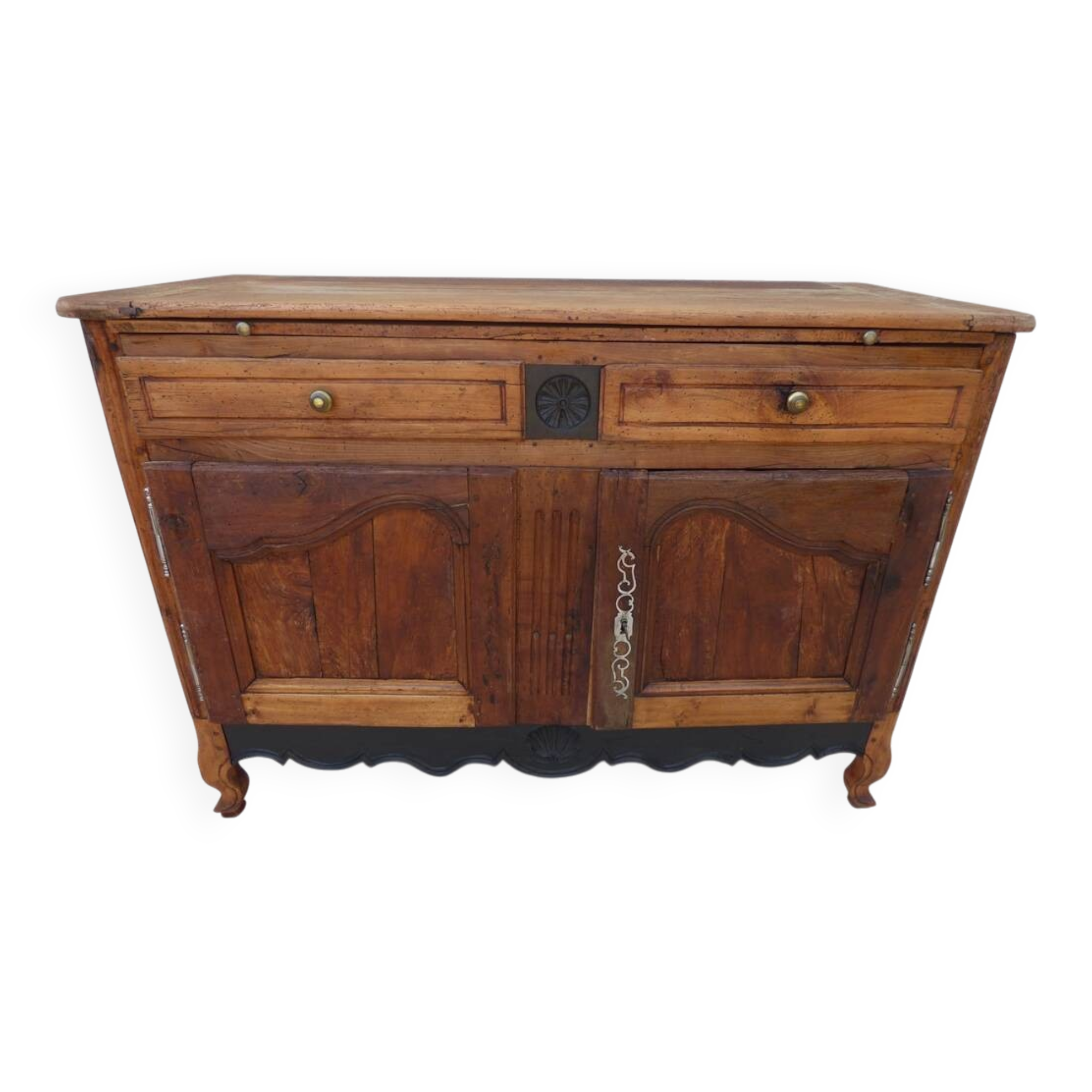 Antique sideboard from the end of the 19th century, 2 doors, 2 drawers, shelf in its patina