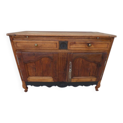 Buffet ancien fin 19 eme siecle 2 portes 2 tiroirs tablette dans sa patine