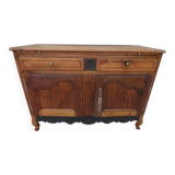 Antique sideboard from the end of the 19th century, 2 doors, 2 drawers, shelf in its patina