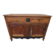 Antique sideboard from the end of the 19th century, 2 doors, 2 drawers, shelf in its patina
