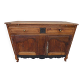 Antique sideboard from the end of the 19th century, 2 doors, 2 drawers, shelf in its patina