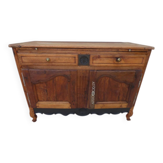 Buffet ancien fin 19 eme siecle 2 portes 2 tiroirs tablette dans sa patine