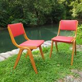 Paire de chaises Boomerang Mid-Century