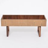 Elegant Danish Midcentury Wooden Planter Box