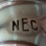 Industrial stainless steel lamp, Atheeza brand, made in Usés, France, 1992