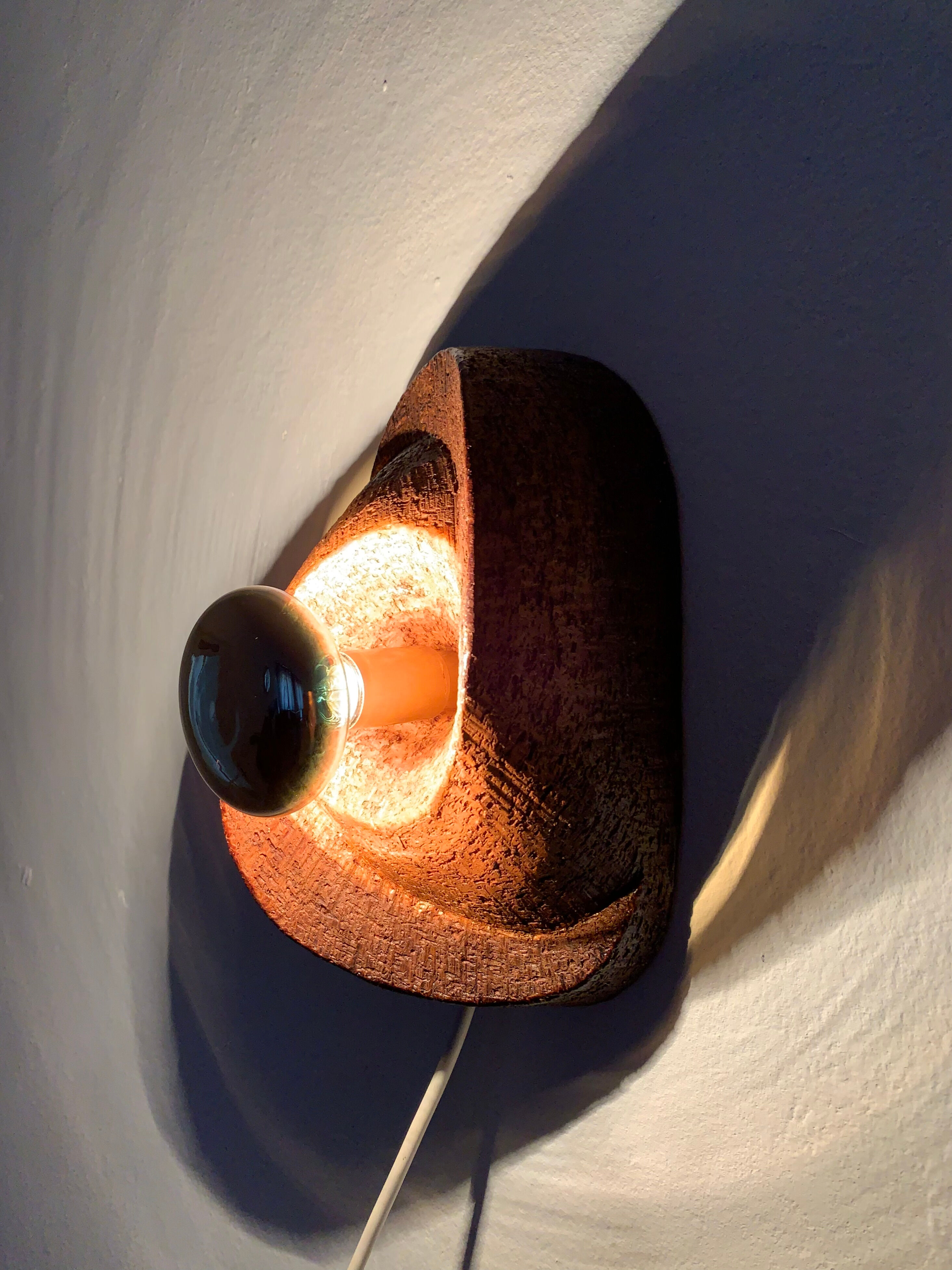Danish ceramic wall lamp