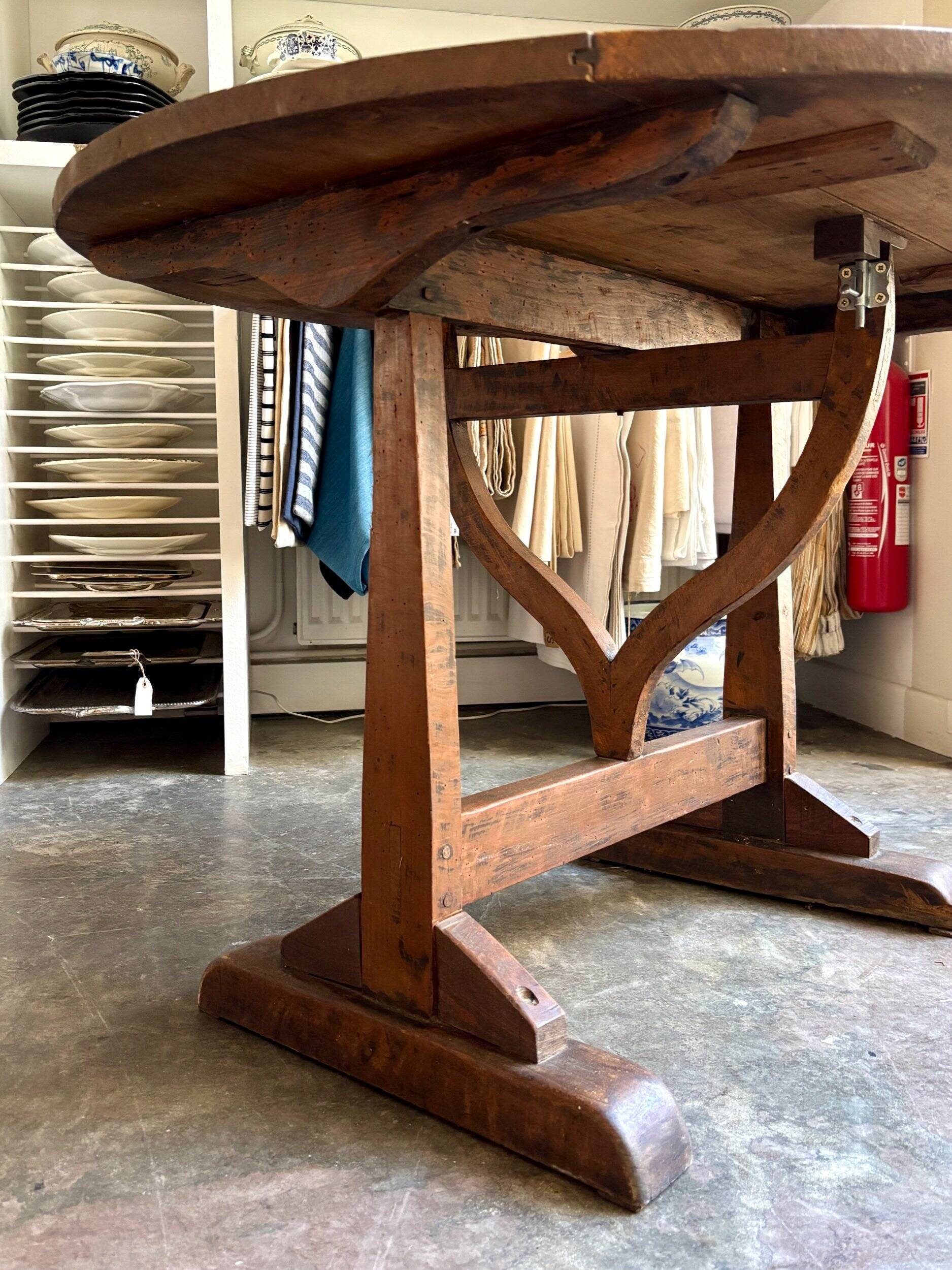 Winemaker's table in wood