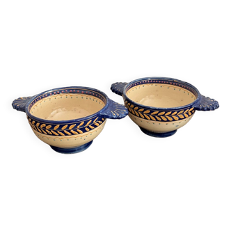 Hand-painted Breton bowls