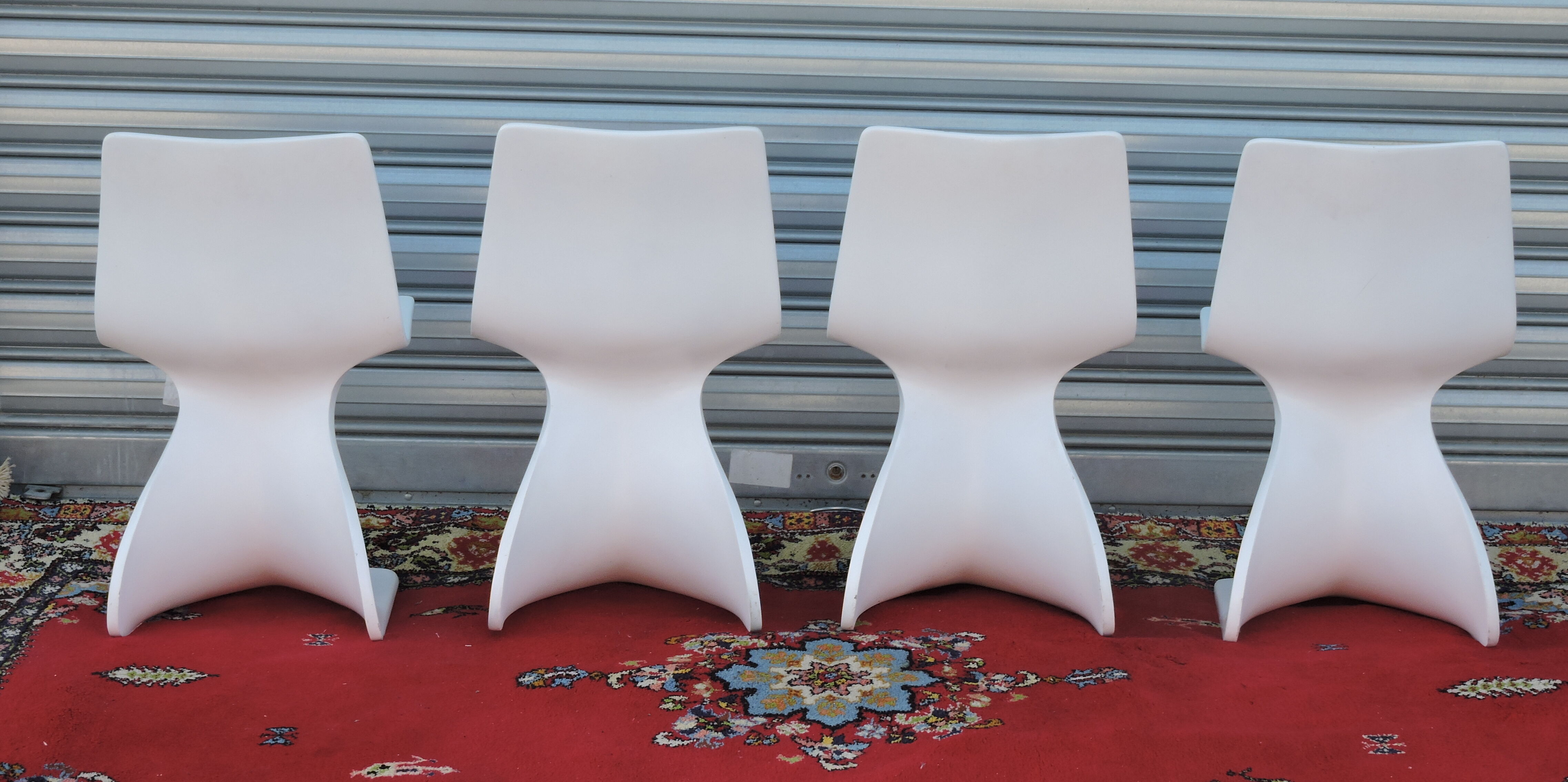 Set of four chairs " Naila " by Christian Adam. Edition Newform