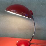Vintage metal red lamp 1960