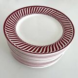 Assiettes Digoin Sarreguemines