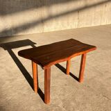 Table basse brutaliste forme libre 1970