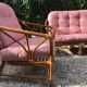 Vintage rattan living room 1970