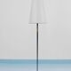 Lampe sur pied en laiton MidCentury de Rupert Nikoll, interrupteur manuel Carl Aubock, Autriche, 1950