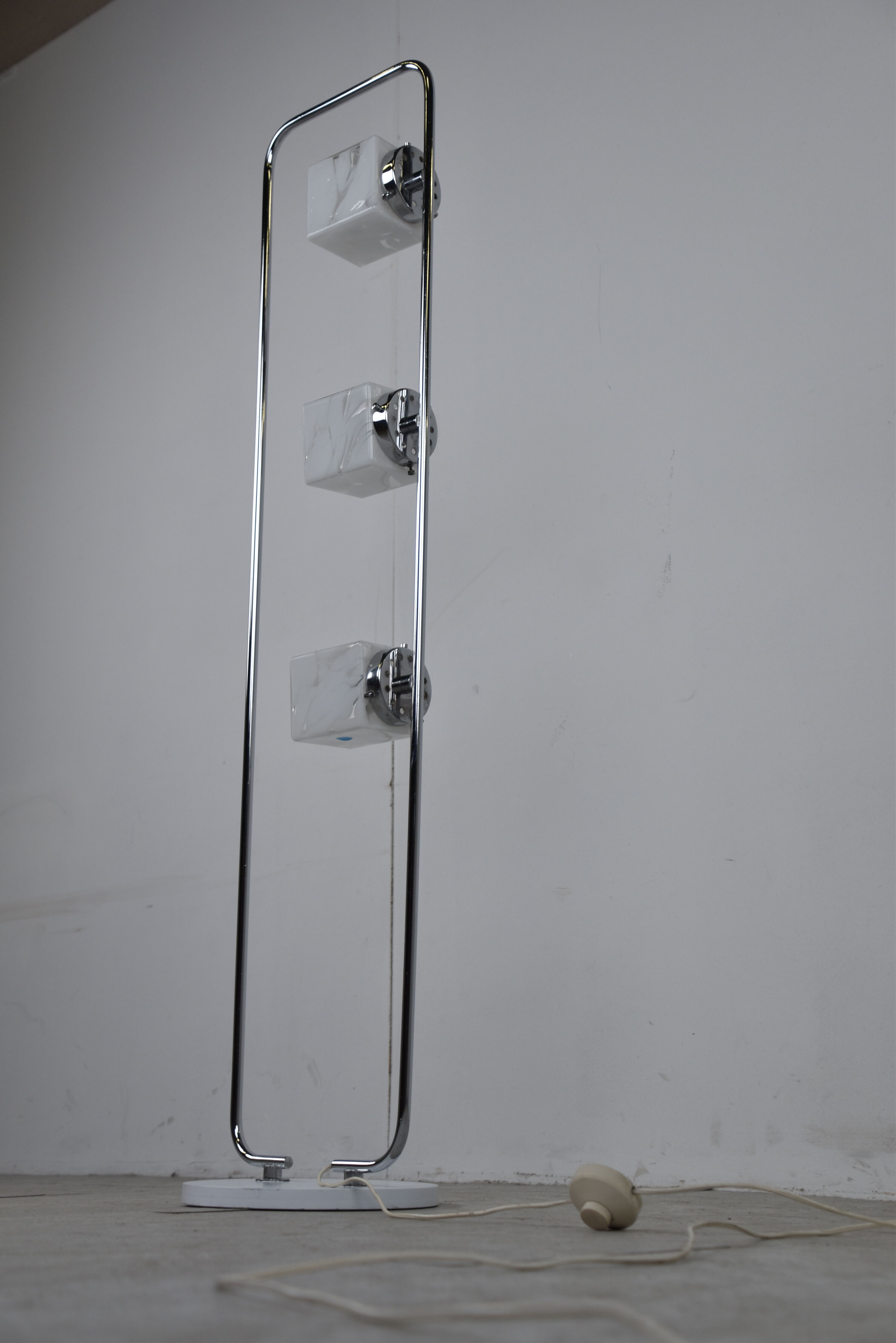 Vintage cubic murano glass floor lamp, 1970s