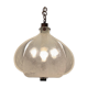 1960s Kaiser Leuchten Murano Frosted Glass and Chrome Ceiling Hanging Light