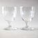 2 verres à vin cristal