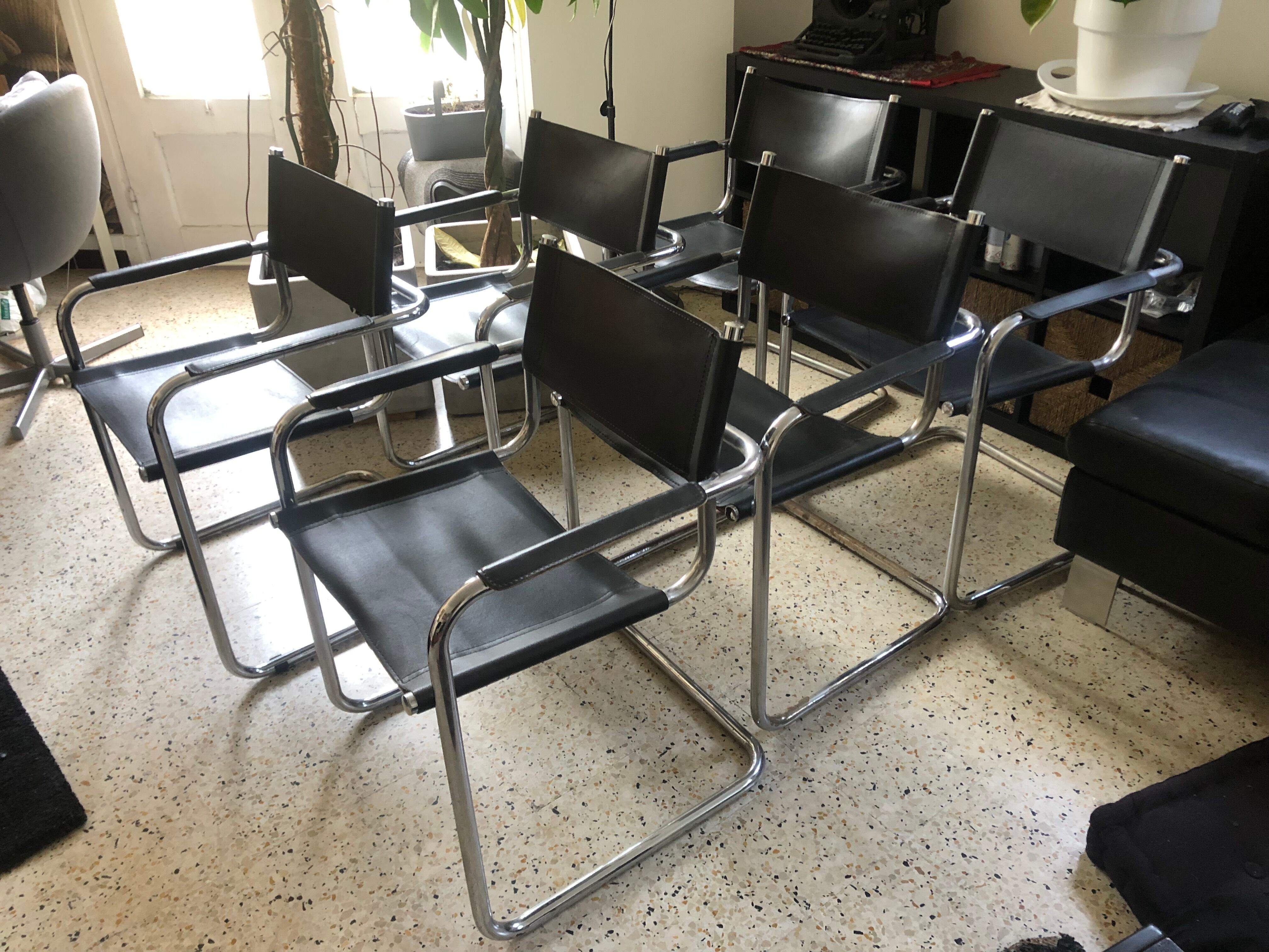Set of 6 armchairs