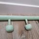 Patère en bois, 5 têtes, vert d'eau