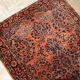 Handmade antique Persian Sarouk rug 3.2' x 5.3' (97cm x 161cm) 1920s - 1B674