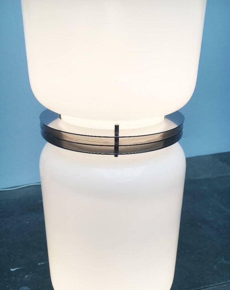 Mid-century Italian space age glass floor lamp from the 1960s.
