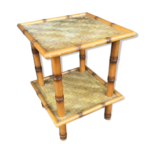 Table basse étagère - bambou