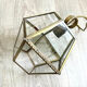 Vintage glass and brass pendant light