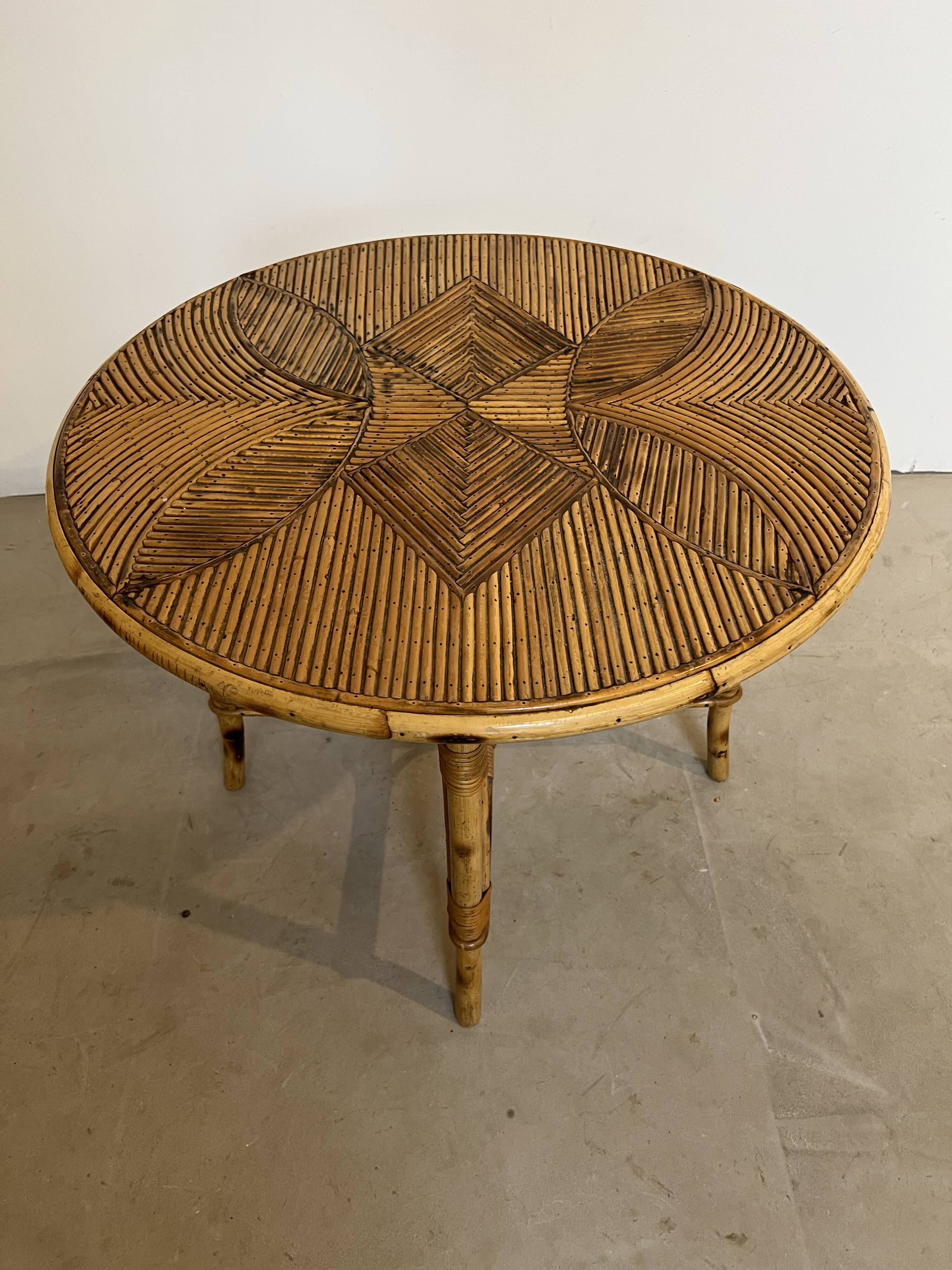 Rattan coffee table