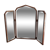 Triptych mirror 1900 with beveled mirrors, 88/42 x 68 cm