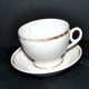 Paris porcelain – Antique round cup in soft porcelain with gold trim.