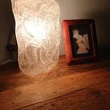 70s 1970s glass ceiling light