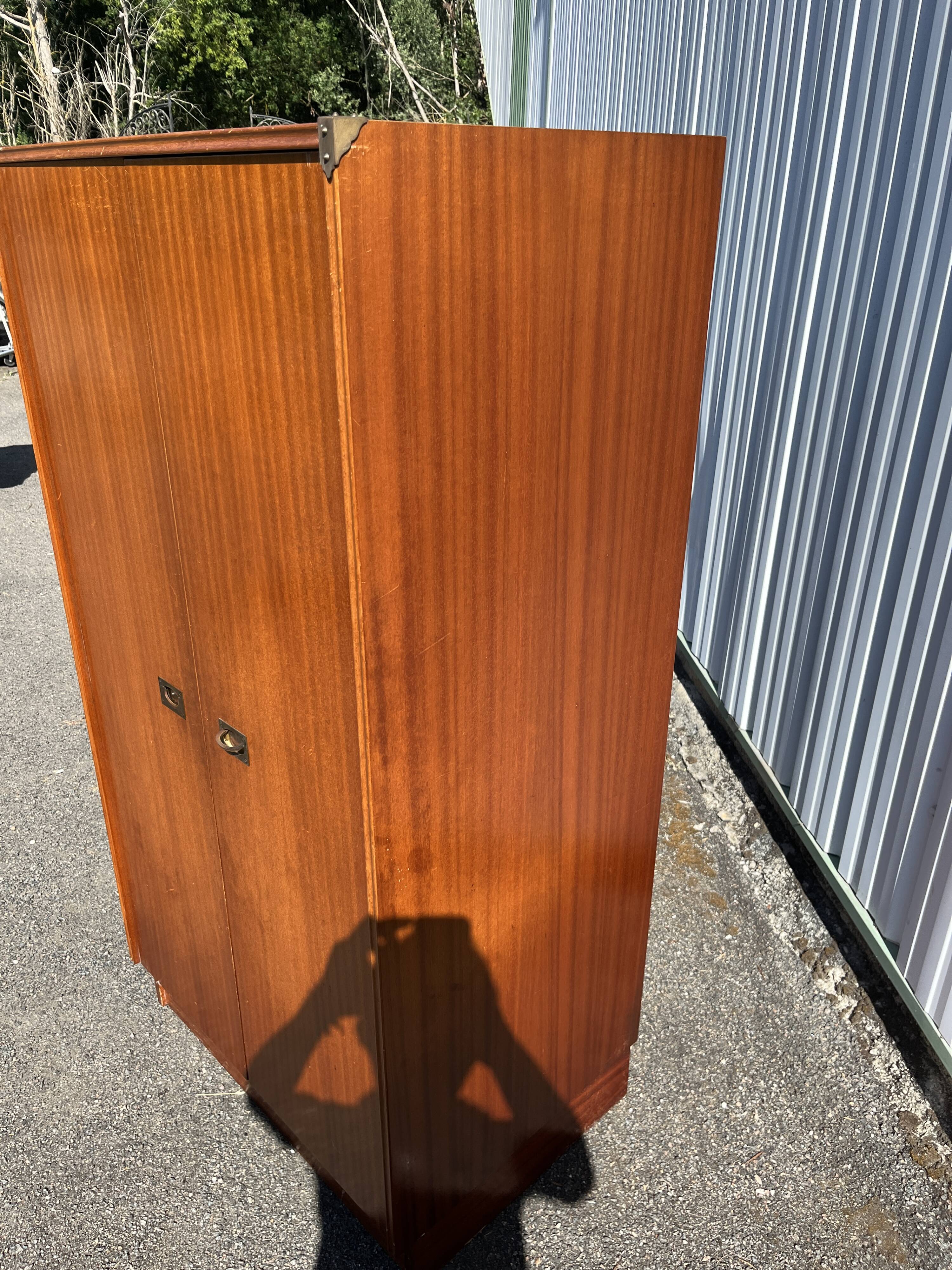 Vintage wooden tall cabinet – Scandinavian style from the 60s