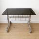 Vintage furniture on wheels in chrome and smoked glass – 70s/80s