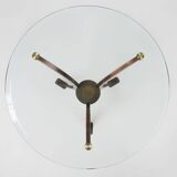 Table d'appoint Hollywood Regency par Belgo Chrom, Belgique vers 1980
