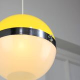Lampe à Suspension Jaune Space Age, Italie, 1970s